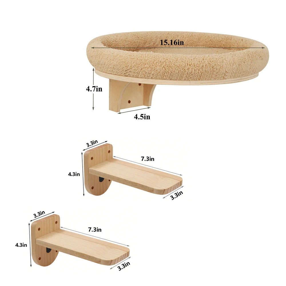 Wall Mounted Ladder /Cat Hammock