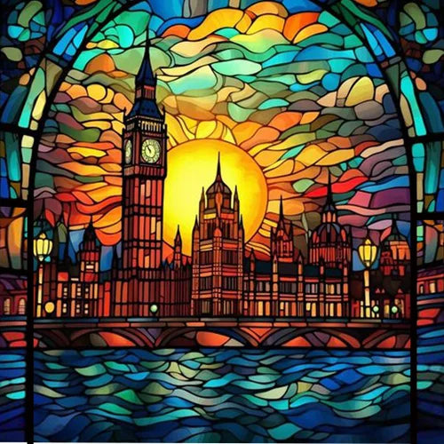 Stained Glass Stickers Static Cling