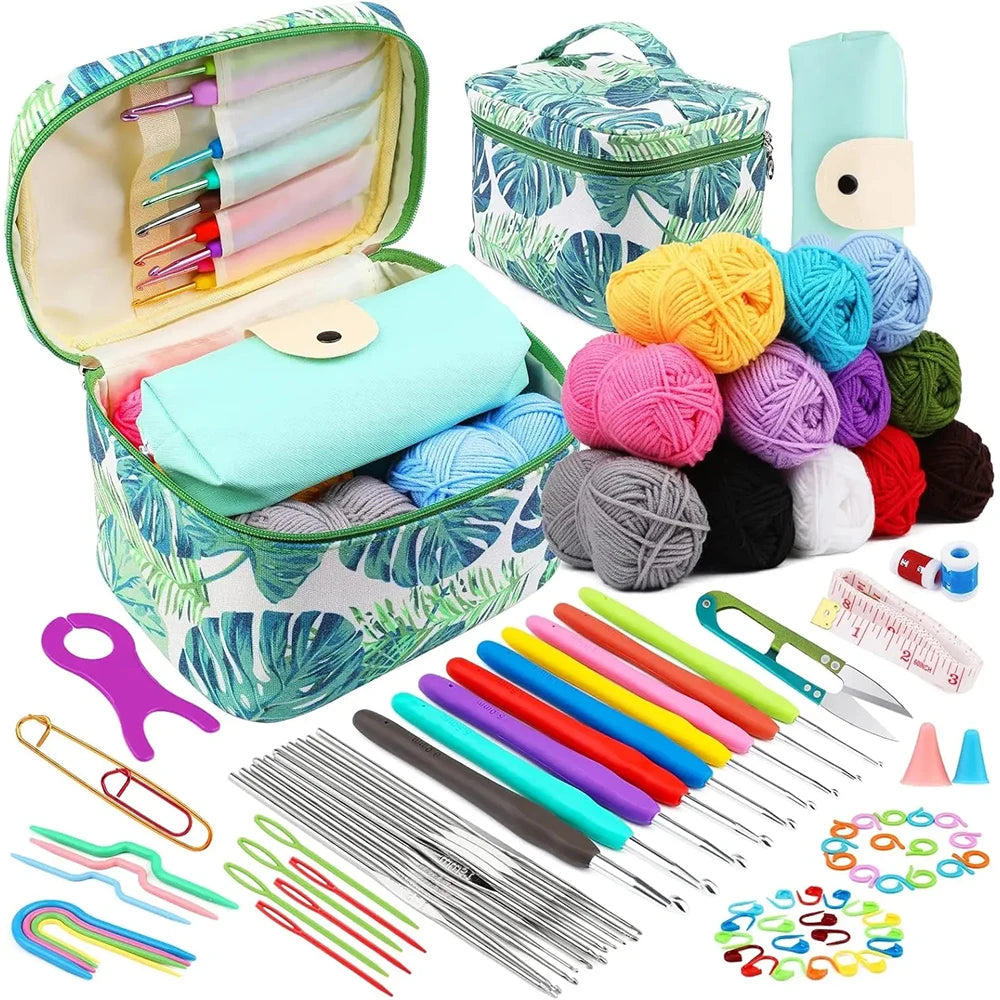 Yarn , Steel Needles Crochet Kit for Beginners