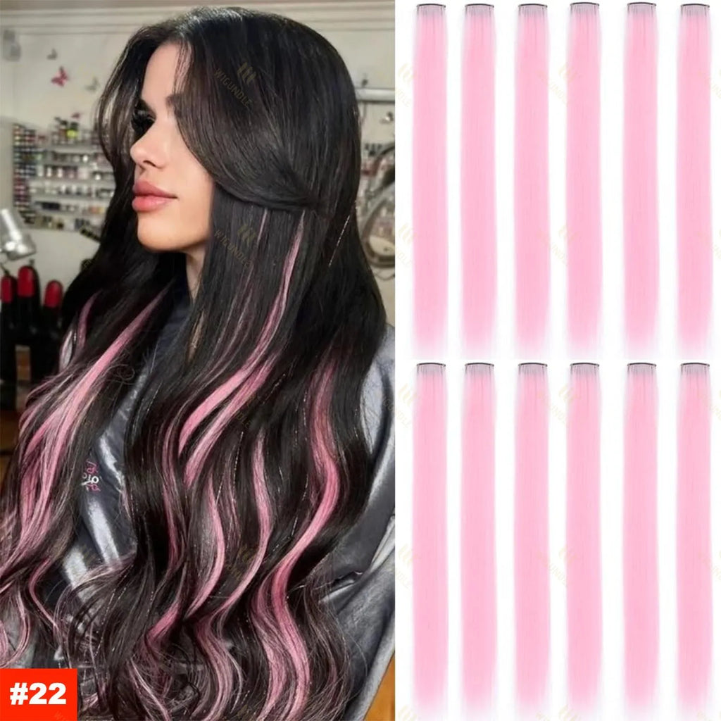 18 Color Clip Style Hair Extensions