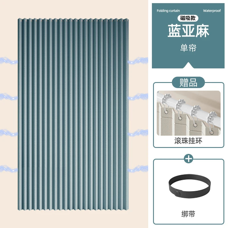 Foldable Shower Curtain/ Accordion Design
