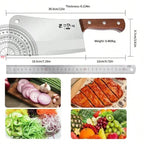 Heavy-Duty Butcher's Cutting Knife