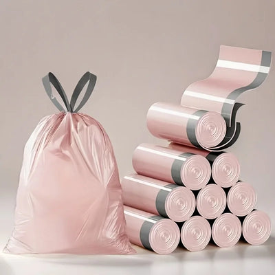 200 PCS 45*50 CM Pink Trash Bags / Drawstring