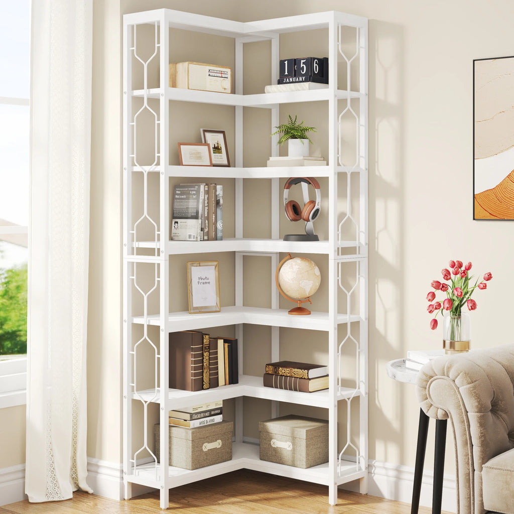 7-Tier Corner Bookshelf,