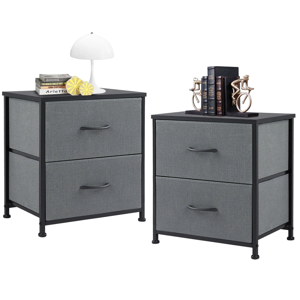 Cabinet / Set of 2 Fabric Drawers