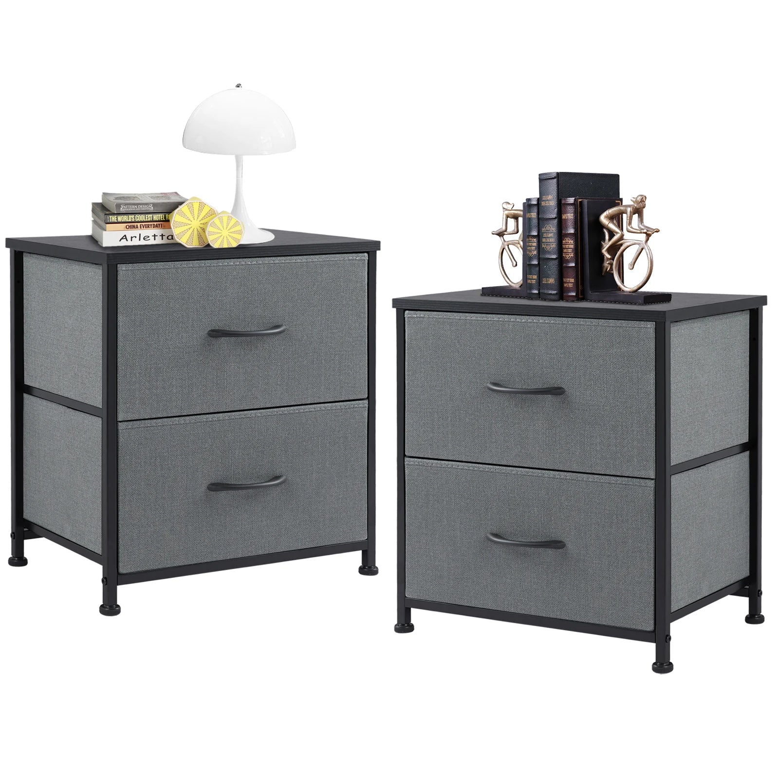 Cabinet / Set of 2 Fabric Drawers