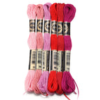 6pcs/lot Colorful Polyester Embroidery Thread