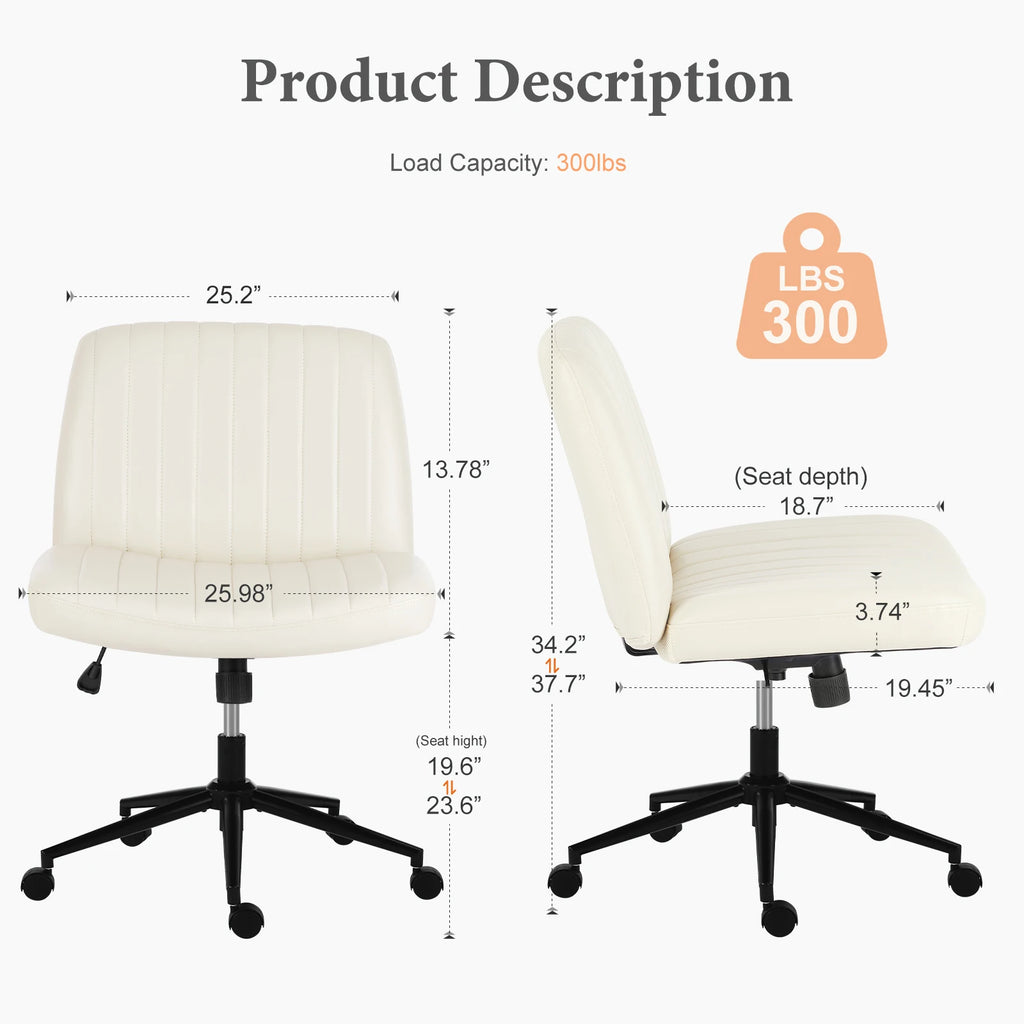 Armless Office Chairs /Wheels