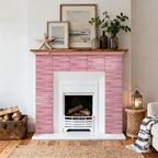 Self adhesive pink wall tiles