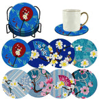 8pcs Diamond Coasters/ Holder Kits