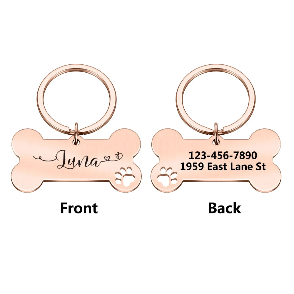 Customized Collar With Name Tag