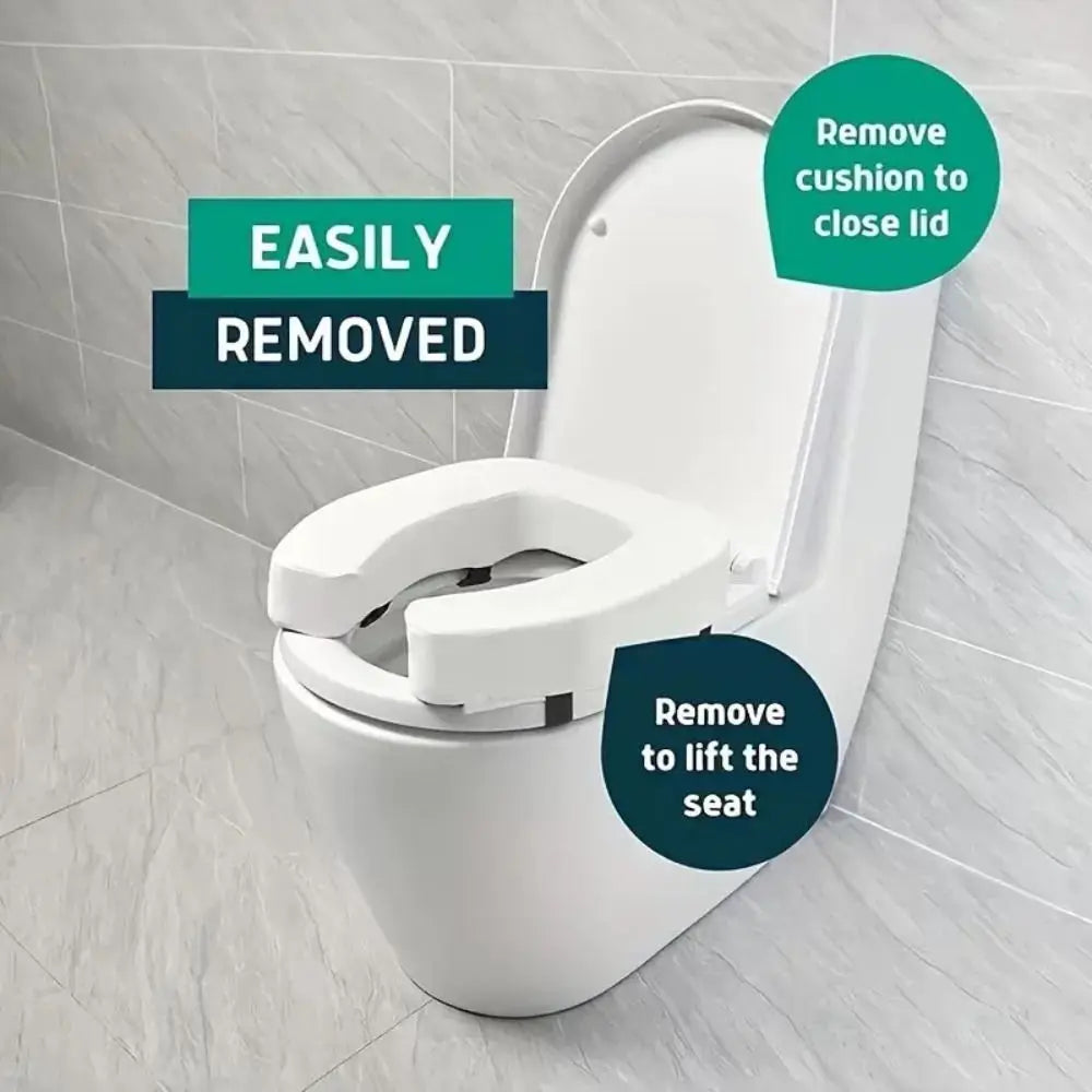 Raised Toilet Seat Cushion/ Washable