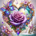 Diamond Painting Rose Flower