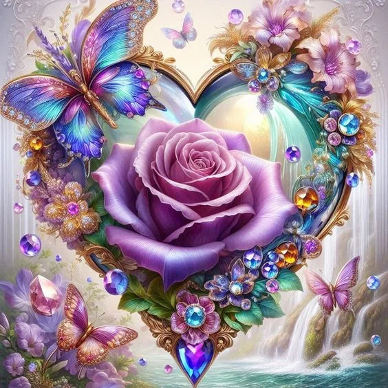 Diamond Painting Rose Flower