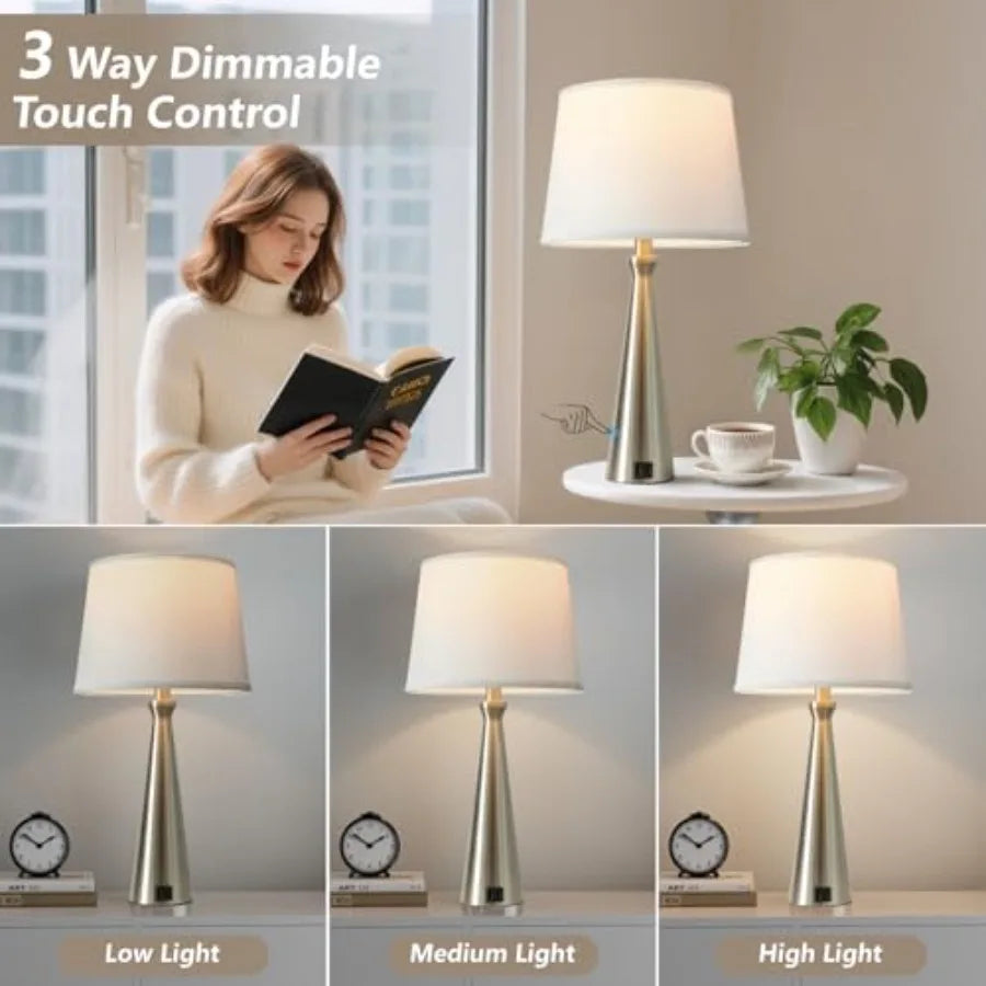 (2) Touch Bedside Lamps