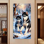 Snow Wolf Picture Large Size Diamond Art