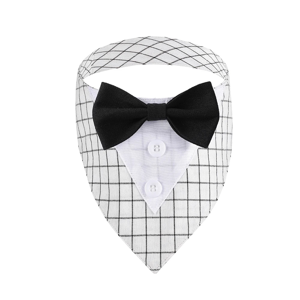 Tuxedo Suit Dog Bandana, Adjustable