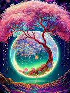 Diamond Painting Fantasy Moon Tree