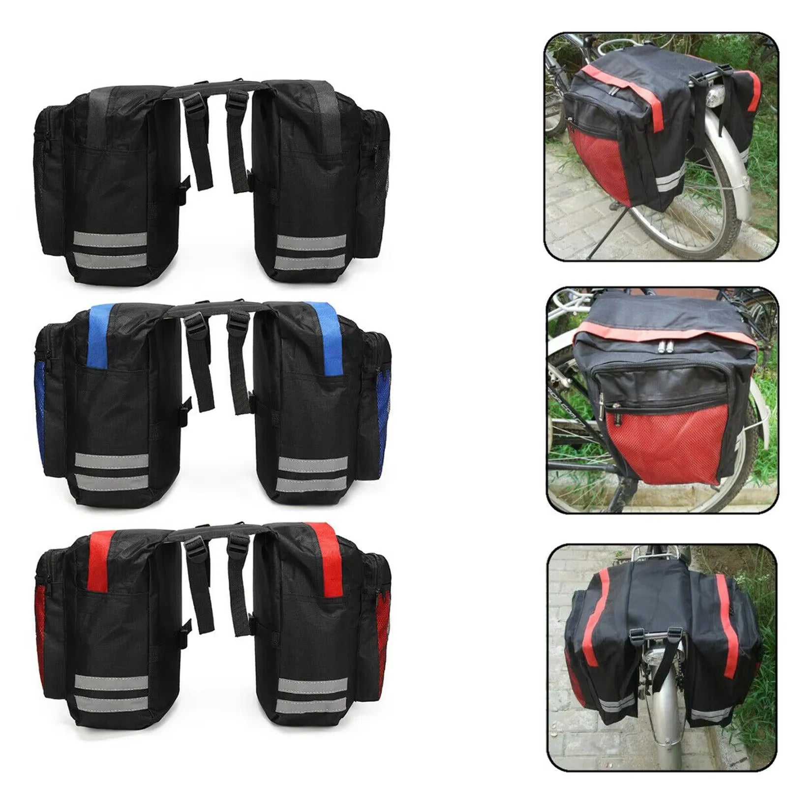 Double Sided Bicycle Rear Rack Bag