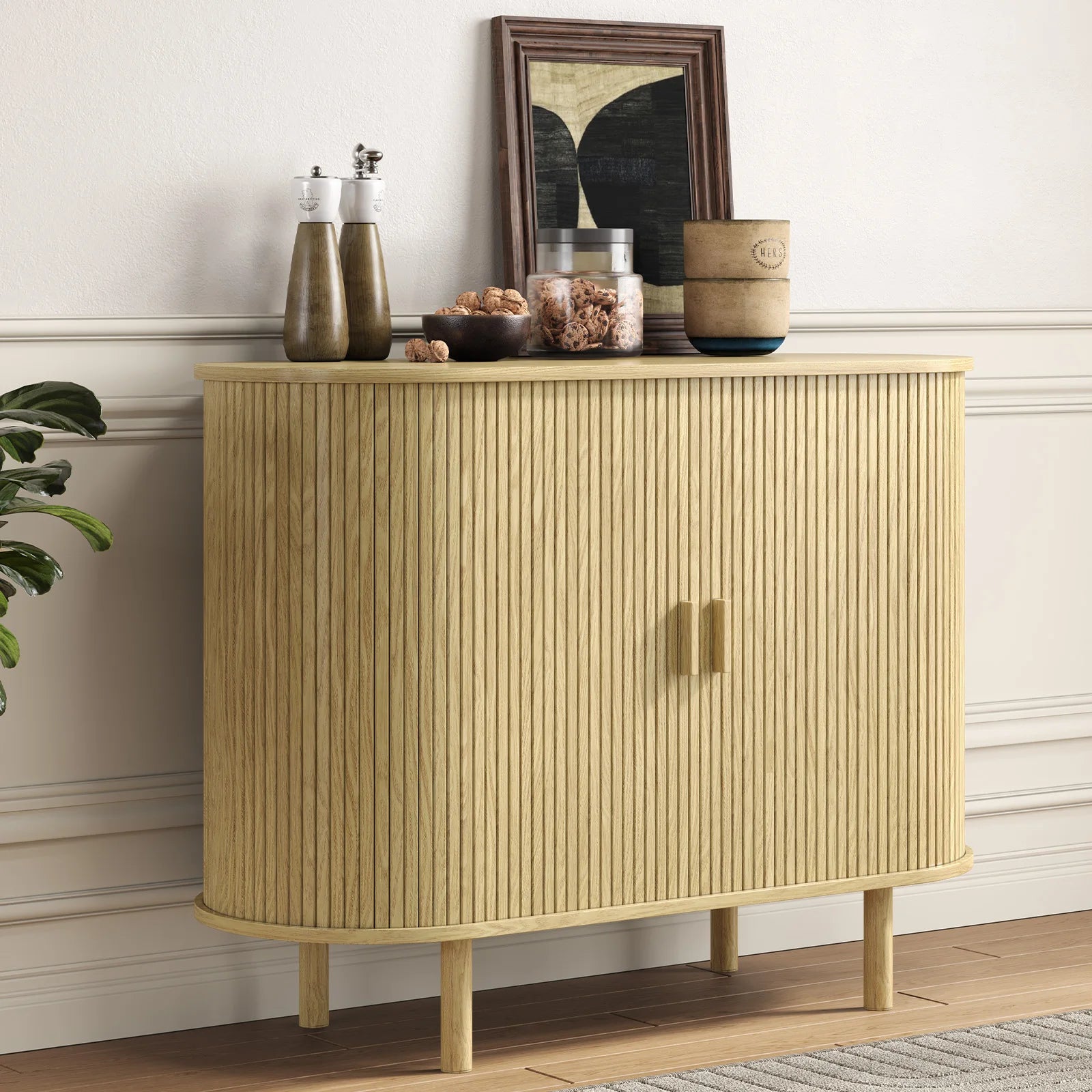 Storage Cabinet with Sliding Door