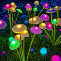 Dual Mode LED Solar Mushroom Lights