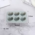 6 Holes Rose Silicone Mold