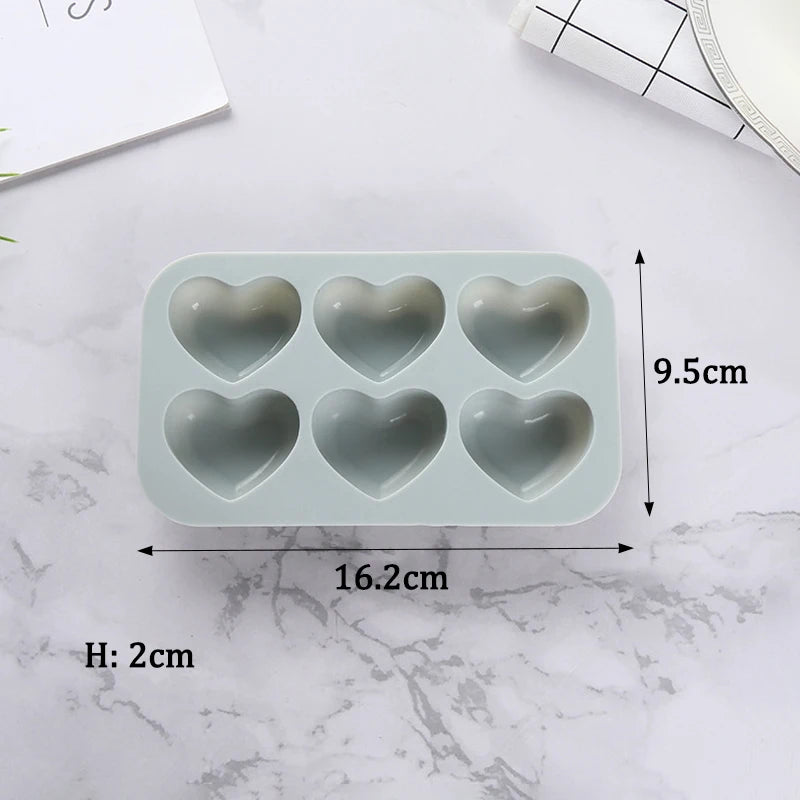 6 Holes Rose Silicone Mold