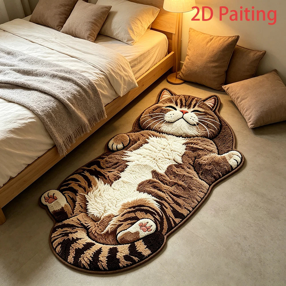 Tabby Cat Pattern Rug