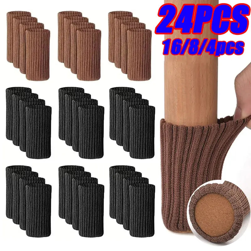 24/4PCS Furniture Feet Knitted Protectors
