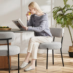 Round Dining Chairs Set / 2 Chairs