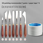 7Pcs/Set Stainless Oil Painting Knives Artist Tools