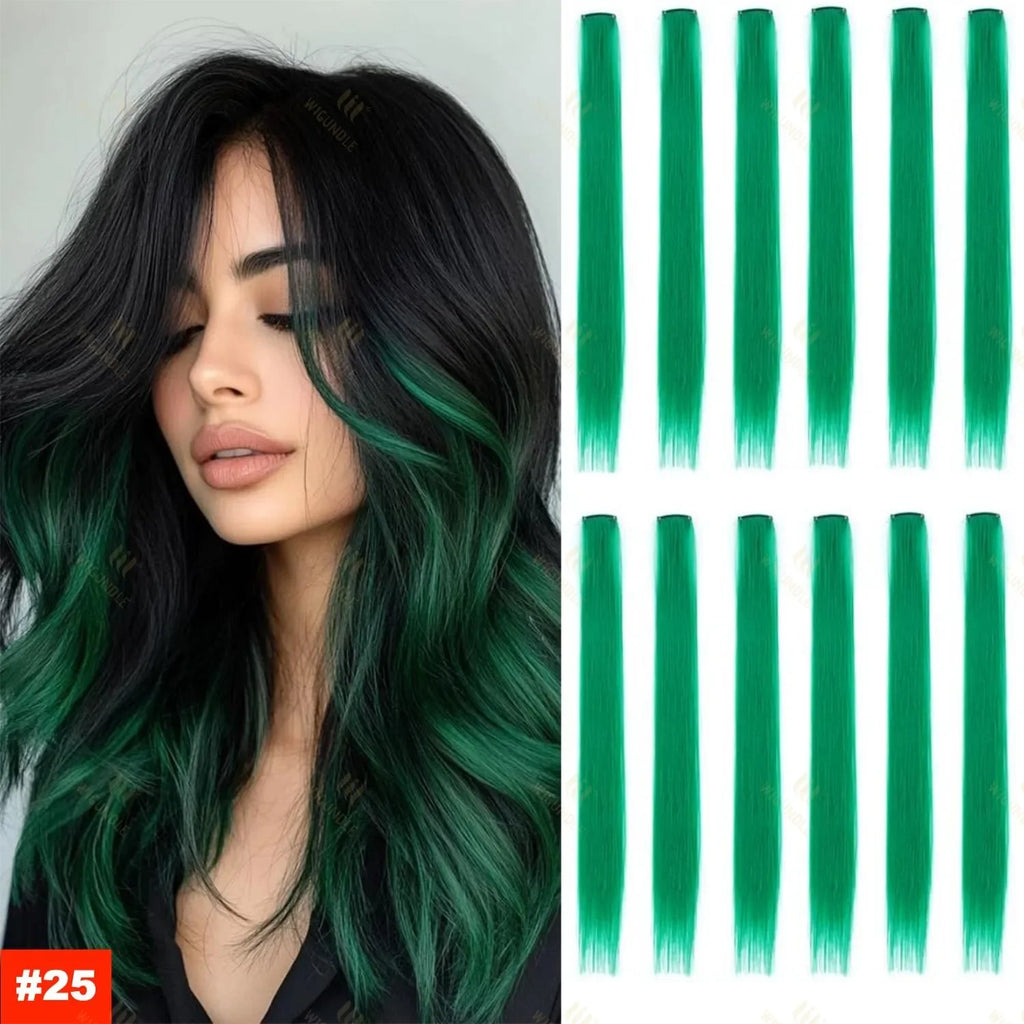 18 Color Clip Style Hair Extensions