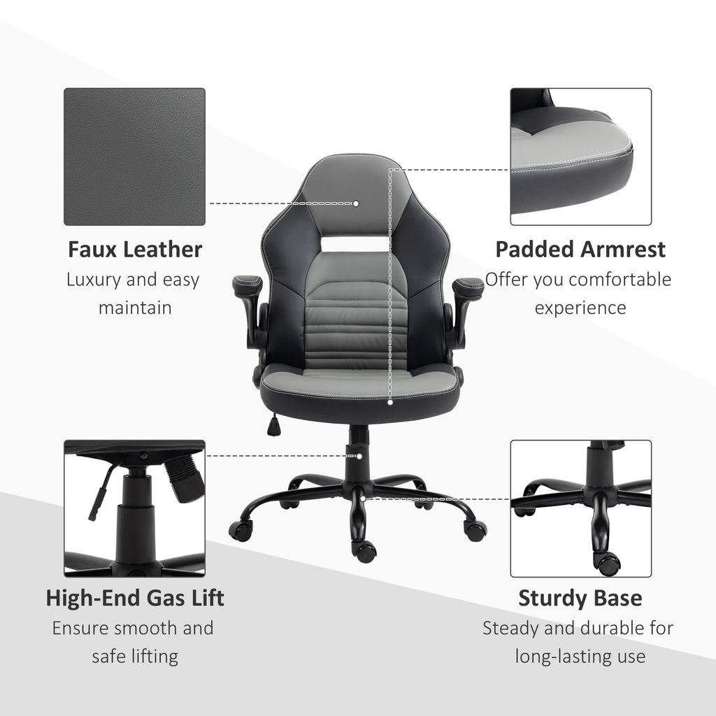 Office Chair with Flip-Up Armrests