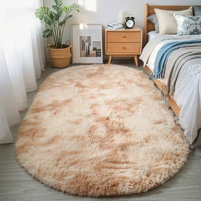 Oval Carpet Rug, Non-Slip