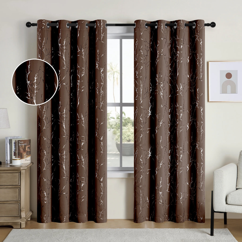 2 Blackout Curtains ,Grommet