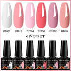 6pc Nail Gel Polish Set