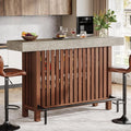2-Tier Kitchen Island Mini Bar