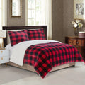 1pc Sherpa Plaid Blanket
