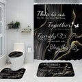 Four-piece Shower Curtain Set