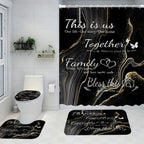 Four-piece Shower Curtain Set