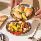 Stainless Steel Plate/ 2pcs