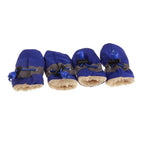 4pcs Antiskid Pet Shoes Waterproof