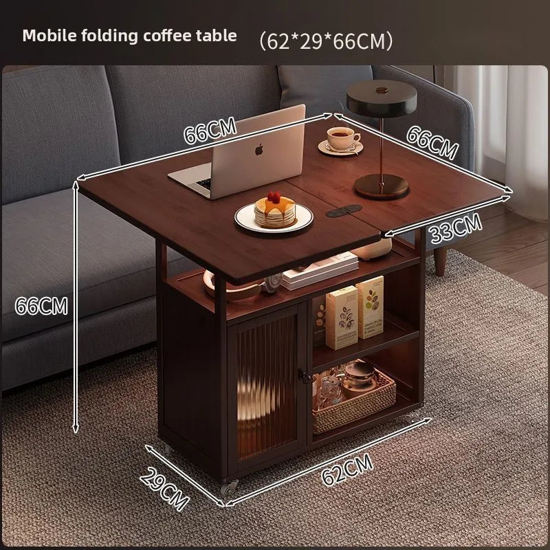 Foldable Solid Wood Coffee Table