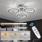 Crystal Led  Remote Control Modern Chandelier