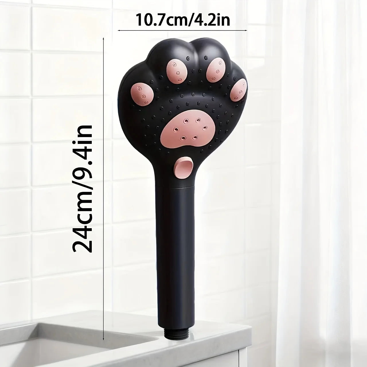 High Pressure Shower Head Cat Paw