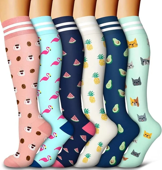 6 pairs of Compression Socks
