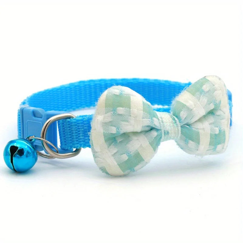 Adjustable Plaid Collar Tie Knot