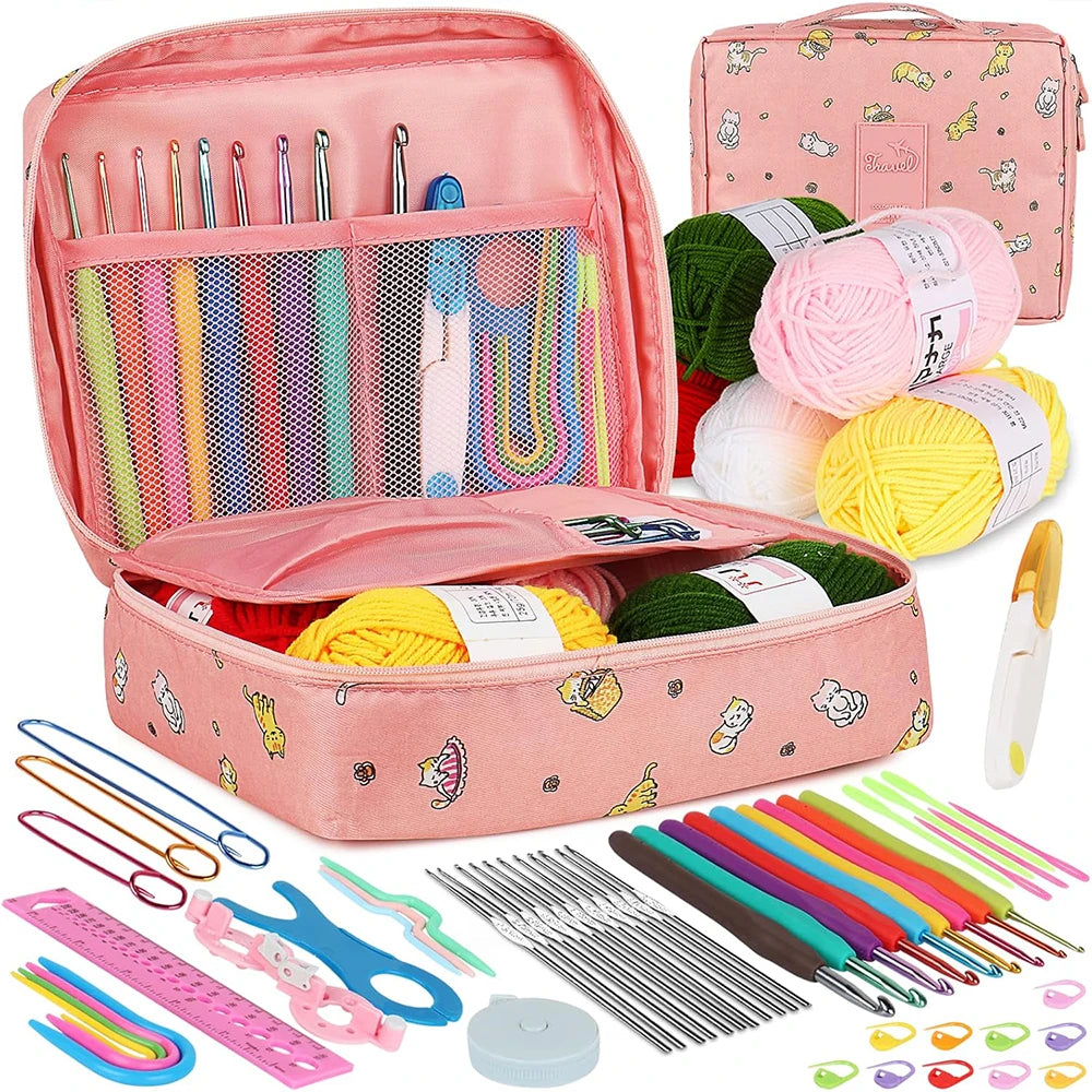 Yarn , Steel Needles Crochet Kit for Beginners
