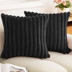 Faux Rabbit Fur Pillow Cover