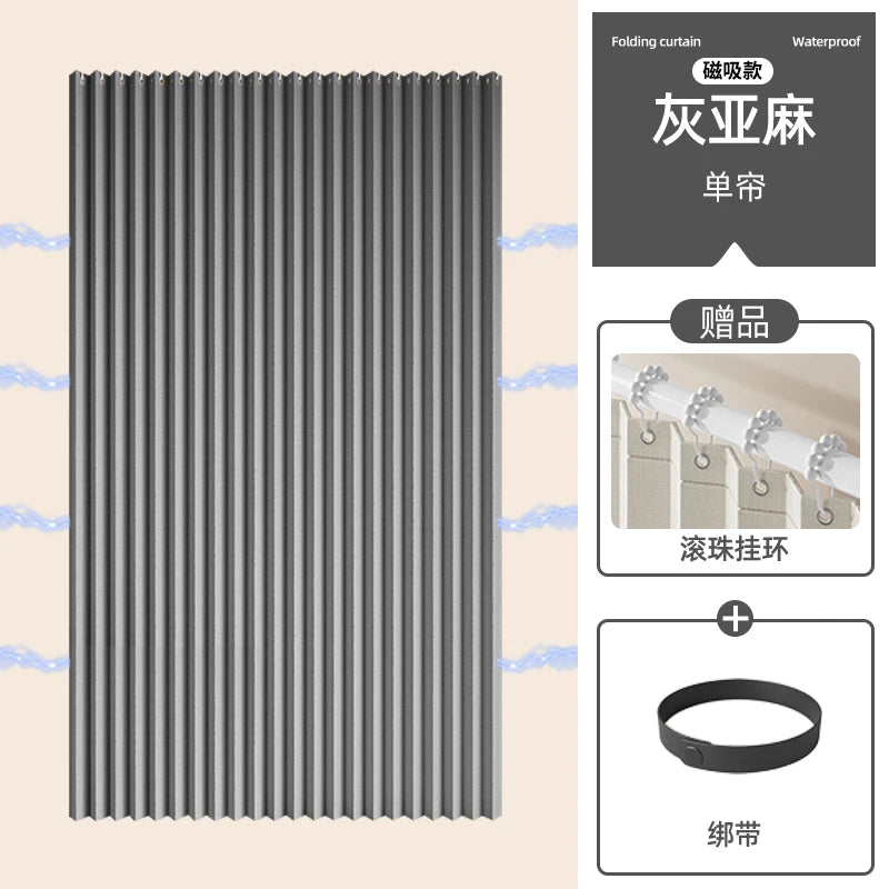 Foldable Shower Curtain/ Accordion Design